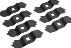 7 X gräsklippare kniv för AL-KO 38 E 38 P 32 VLE 38 VLE Comfort Combi-Care 460303 vertikalskärare