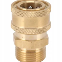 Adapter m22x1,5mm till snabbkoppling 1/4 tum – Mässing | För högtryckstvätt | Kompatibel med Macallister, DeWalt, Lavor