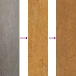 Affischer, tryck & konstverk - Living Väggdekoration 105x55 cm rosttrögt stål blomdesign