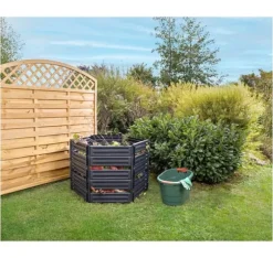 AIR-KING komposter 600 L, svart