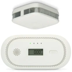 Alecto Set med rökdetektor och kolmonoxidvarnare Vit