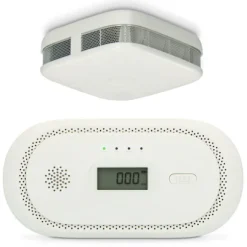 Alecto Set med rökdetektor och kolmonoxidvarnare Vit