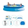 Allt i 1 poolpaket - 8 delar - Intex Easy Set Rund 366x76 cm