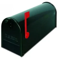 ALUBOX Dakota Outdoor Mailbox - Svart - Dubbelsidig - Väggmonterad