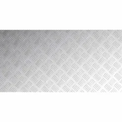 Aluminium Checker Plates - Halkfria Gummitrappmattor | Storlek: 100x50 cm | 2 st
