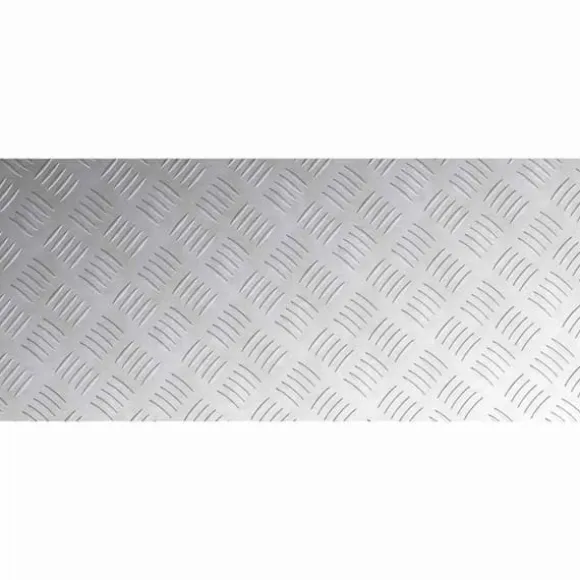Aluminium Checker Plates – Halkfria trapsteg 2 st | Storlek: 90x40 cm | Färg: Silver