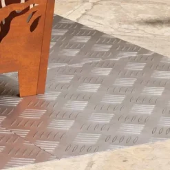 Aluminium Rutplattor 4 st Halkfria | Storlek: 50x50 cm | Färg: Silver