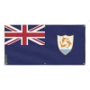 Anguilla Flag Banner - PIXELFORMA - 6 öljetter - 40x80cm - Slitstark polyester