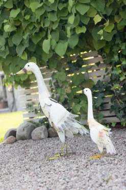 Anka 35 cm Hamrad plåt Dekoration