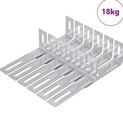 Anti-tipp fäste Enfärgad 1268 pcs Silver Järn