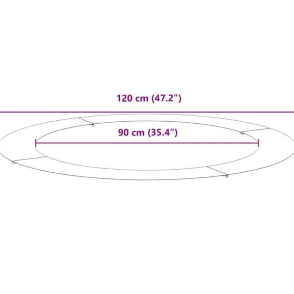 Antracit Planterare i Harts - Modern Hållbar Design | Diameter: 120 cm | Färg: Antracit