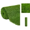 Artificiell flora - Living Konstgräsmatta 1x5 m/40 mm grön