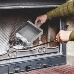 Askhink med spade, 35,5x23x9 cm, Silver