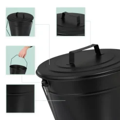 Askhink, 29,5x30x28 cm, Svart