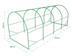 Atriumträdgårdsväxthus - stort folietält - upp till 9m2!