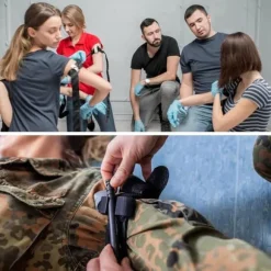 Auledio Turnstile Tactical Turniquet Emergency Kit för jakt och vandring, för allvarliga nödsituationer utomhus och blodförlustkontroll van