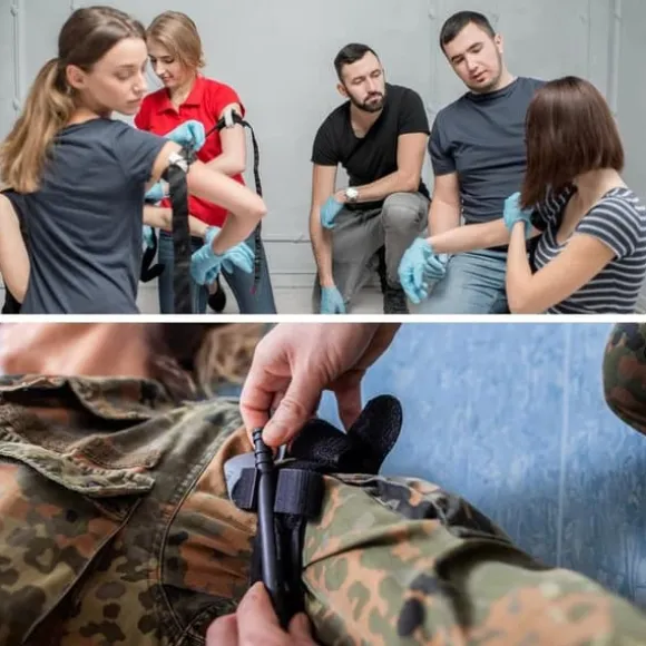 Auledio Turnstile Tactical Turniquet Emergency Kit för jakt och vandring, för allvarliga nödsituationer utomhus och blodförlustkontroll van