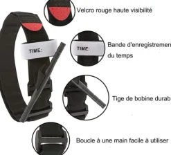 Auledio Turnstile Tactical Turniquet Emergency Kit för jakt och vandring, för allvarliga nödsituationer utomhus och blodförlustkontroll van