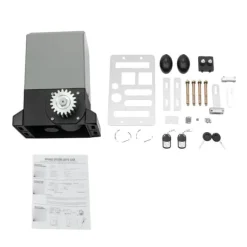 Automatisk dörröppnare, 370W effekt, 220V spänning, 800 kg maximal grindvikt, 12 m maximal grindlängd, mindre än 50 dB ljudnivå