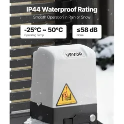 Automatisk grindöppnare 274x200x330 mm, 400W, Skjutbar, Infraröd sensor