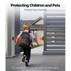 Automatisk grindöppnare 274x200x330 mm, 400W, Skjutbar, Infraröd sensor