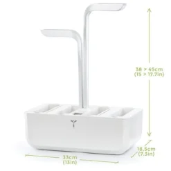 Automatisk kruka - ÄKTA - KLASSISK - Vit - 45 cm x 33 cm - 4 såddar