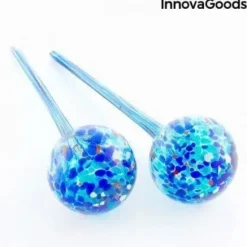 Automatiska bevattningsballonger - InnovaGoods - Aqua·loon - Paket om 2 - Trädgårdsbevattning - Blå