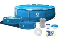 Avenli 305 cm Rund Poolset med Pump för Trädgårdsentusiaster