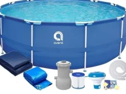 Avenli pool 420 x 84 cm med pump - komplett set