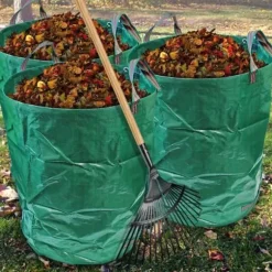 Avfallspåse - CAMPTECK - 300L - Slitstark polypropen - 4 handtag - Vattenavvisande