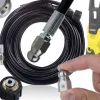Avloppsrensarslang 20m M22 för Hogtryckstvätt – Utbytbar Munstycke | Max 200 Bar | Kompatibel med Karcher K4, K5, K7
