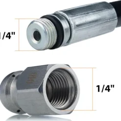 Avloppsrensarslang 20m M22 för Hogtryckstvätt – Utbytbar Munstycke | Max 200 Bar | Kompatibel med Karcher K4, K5, K7