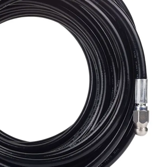 Avloppsrensarslang 20m M22 för Hogtryckstvätt – Utbytbar Munstycke | Max 200 Bar | Kompatibel med Karcher K4, K5, K7