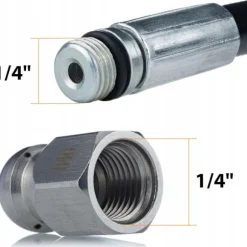 Avloppsrensarslang 20m M22-Bajonett – Utbytbar Munstycke | 200 Bar | Kompatibel med Karcher K2, K5, K7