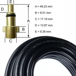 Avloppsrensningsslang 30m kompatibel med Nilfisk, Lavor, Stihl