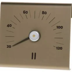 Avslappnad Bastu termometer, aluminium, champagne