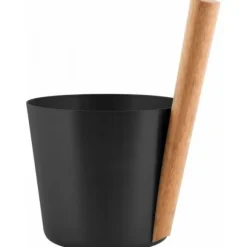 Avslappnad Bastuhink, 5l aluminium, svart