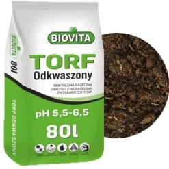 Avsyrad trädgårdstorv för växter 80 l