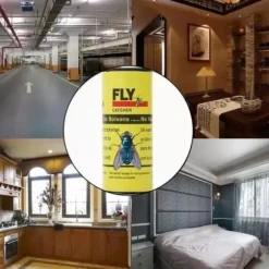 Baiou® 4 attraktiva flugband Rullar flugfångare fångar flygande flugor, myggor och insekter