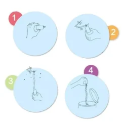 Baiou® 4 attraktiva flugband Rullar flugfångare fångar flygande flugor, myggor och insekter