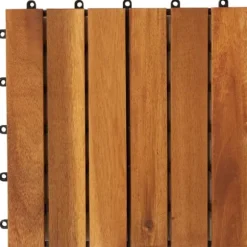 Balkongplattor av Akaciaträ (Vertikalt mönster) 30 x 30 cm 10 st - Platta - Plattor - Home & Living