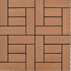 Balkongplattor Bruna WPC 30 x 30 cm 11 st - Golvbeläggning