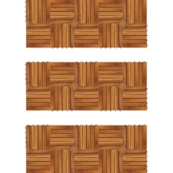 Balkongplattor med vertikal design 30 x 30, 30 st