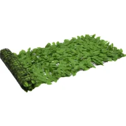 Balkongskärm gröna blad 200x75 cm