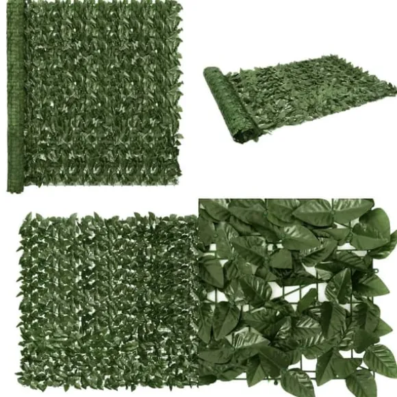 Balkongskärm mörkgröna blad 600x150 cm - Balkongskärm - Balkongskärmar - Home & Living