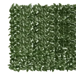 Balkongskärm mörkgröna blad 500x150 cm