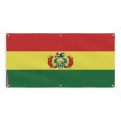 Banner Flag of Bolivia 6 öljetter 130x260cm i polyester