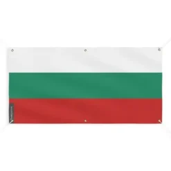 Banner Flag of Bulgaria 6 öljetter 170x340cm i polyester