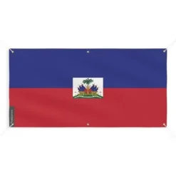 Banner Flag of Haiti 6 öljetter 160x320cm i polyester