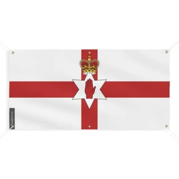 Banner Flag of Northern Ireland 6 öljetter 160x320cm i polyester